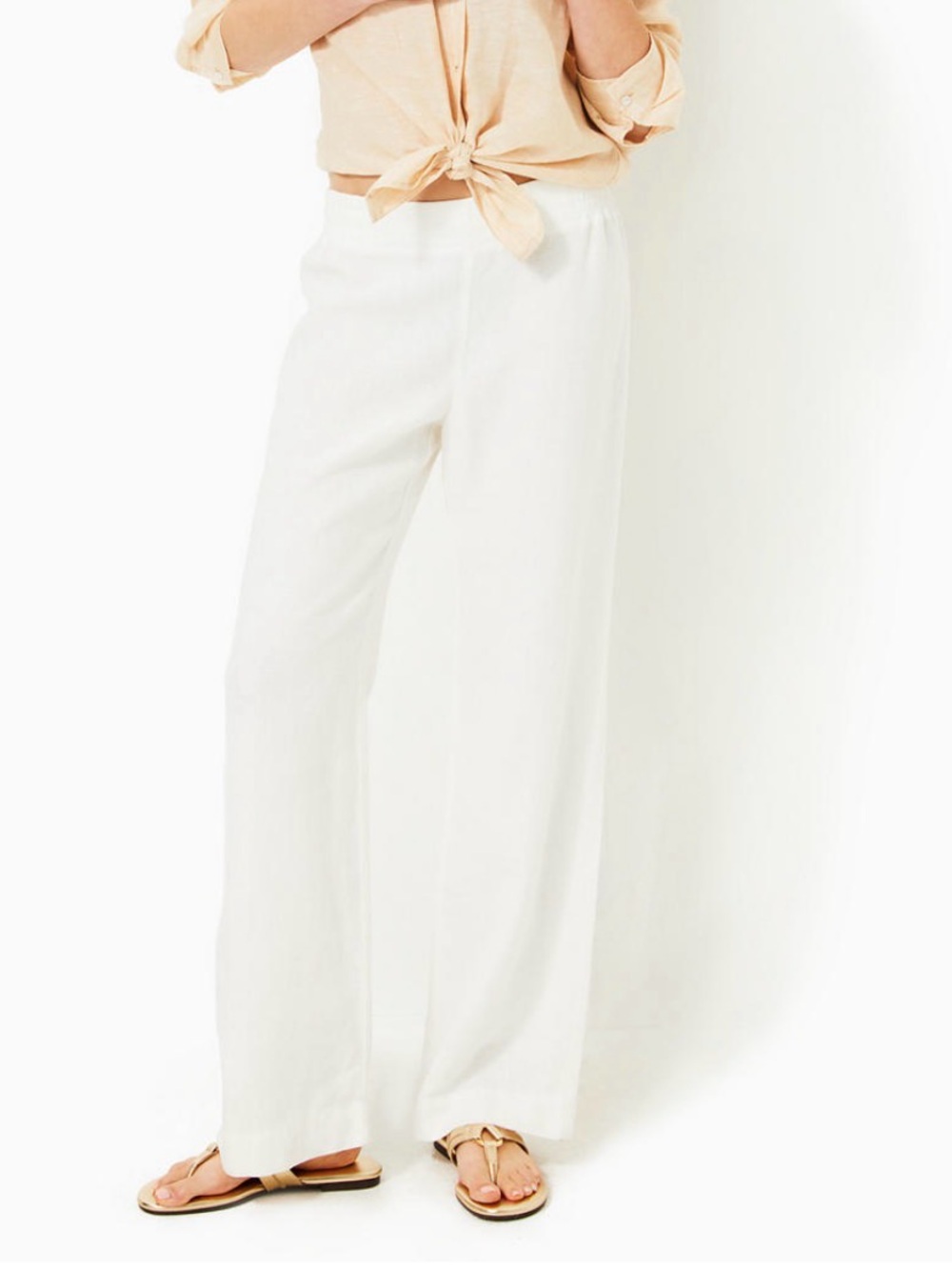 Lilly Pulitzer Deri Linen Palazzo Pants - XL - NWT